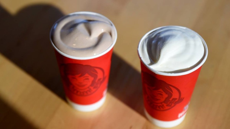 two Frosty desserts from Wendy's