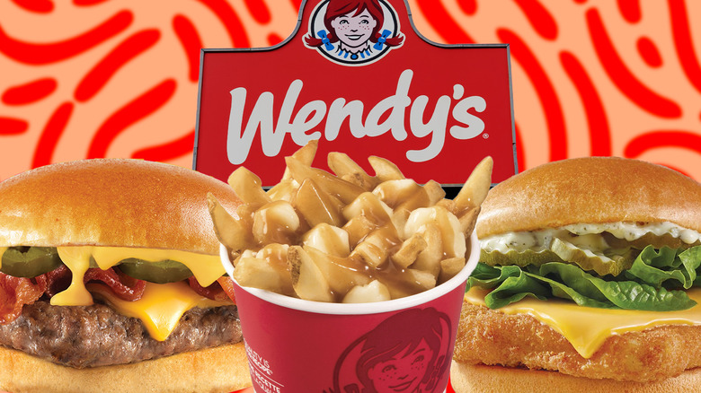 Wendy's sandwiches and poutine