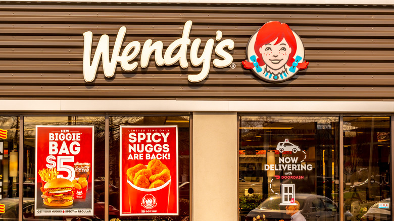 Facade of a Wendy's restaurant 