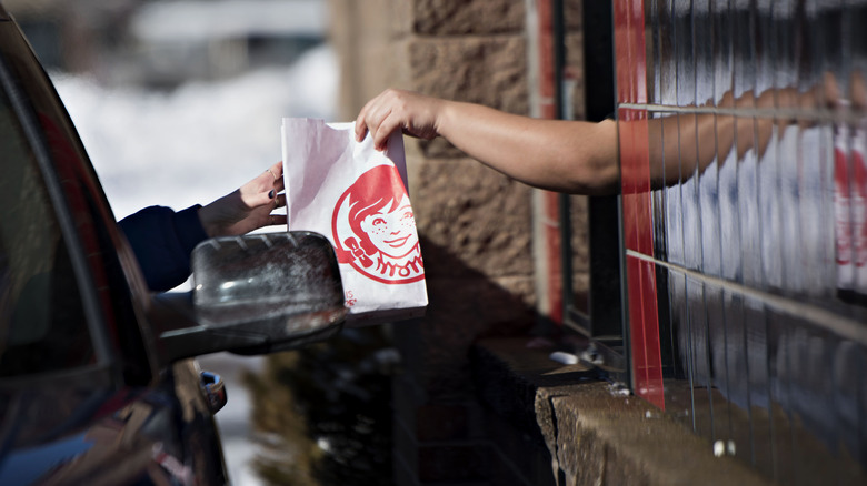 A Wendy's drive-thru