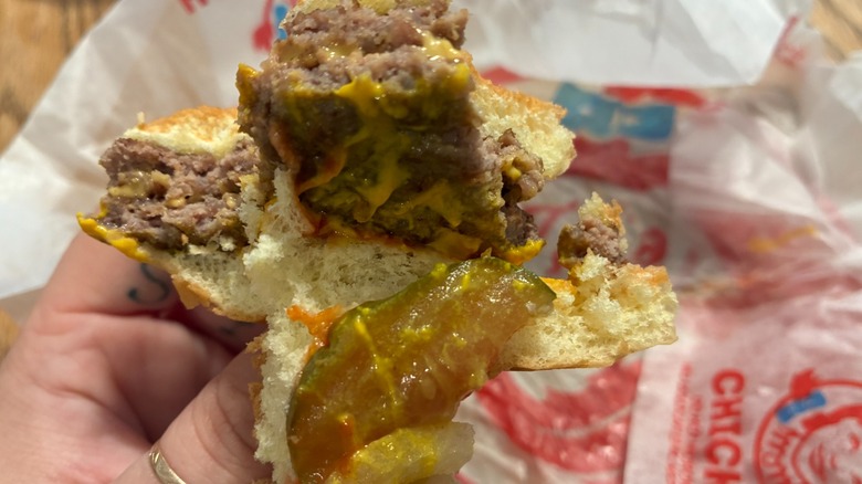 Wendy's burger deconstructed