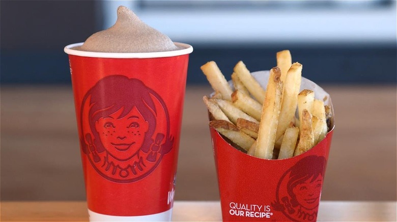 Wendy's Frosty and fries