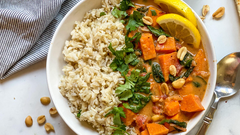 West African Peanut Stew Recipe in a bowl 