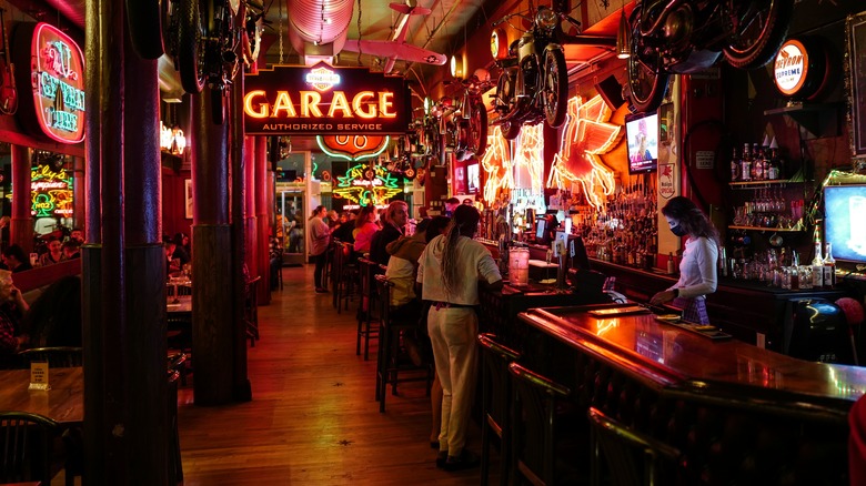 interior of a dive bar