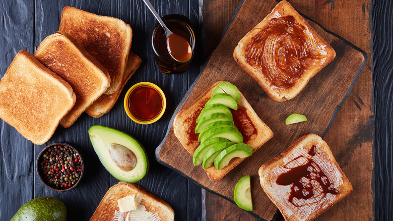 Vegemite and avocado on toast