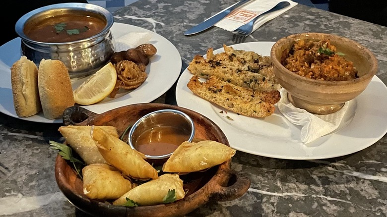 A typical Moroccan breakfast