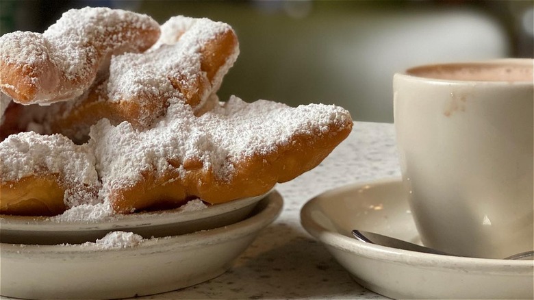 Beignets and coffee