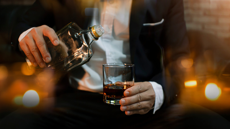 a glass of Scotch whisky