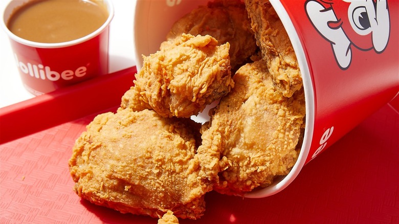 Jollibee Chickenjoy bucket and gravy