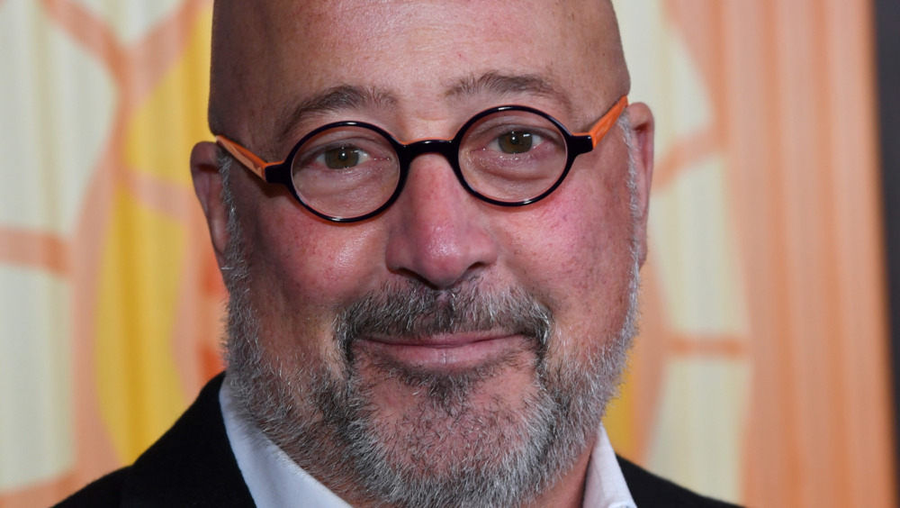 A close-up shot of Andrew Zimmern