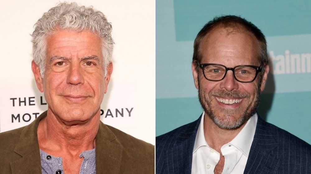 Anthony Bourdain and Alton Brown