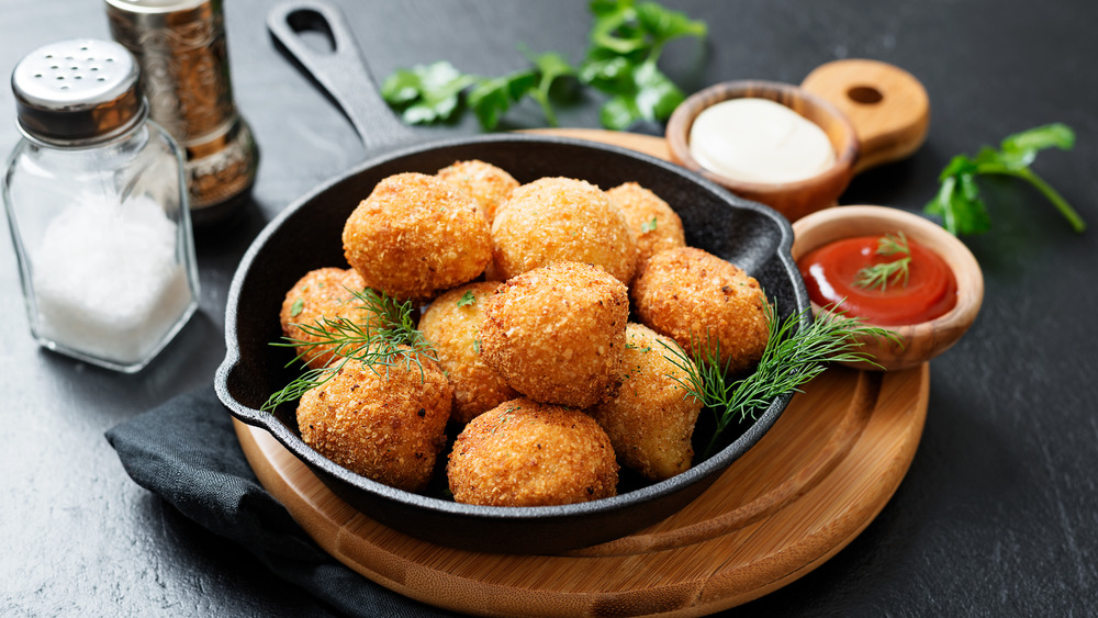 croquettes with sauces