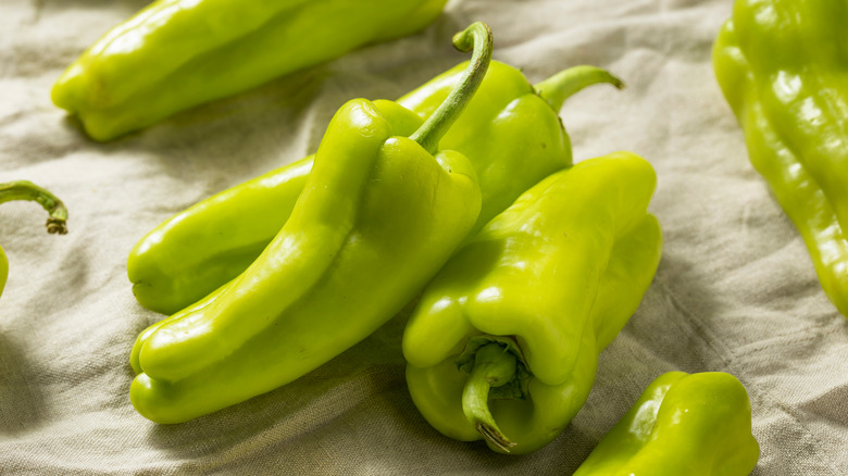 Green Cubanelle peppers