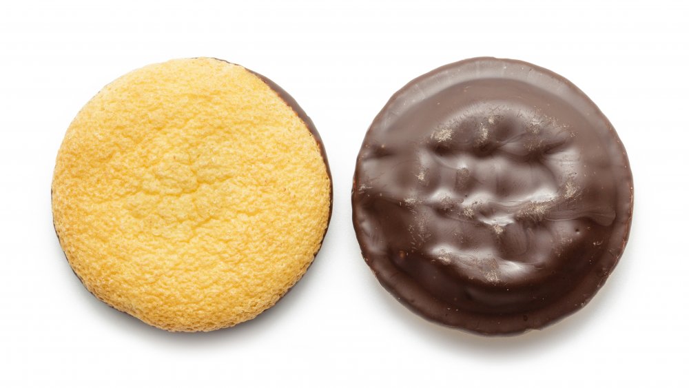 Jaffa cake front and back