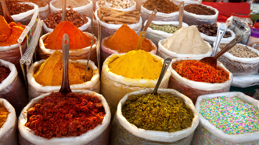 Spice market in Goa, India