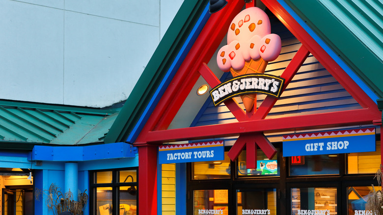 Ben & Jerry's ice cream sign