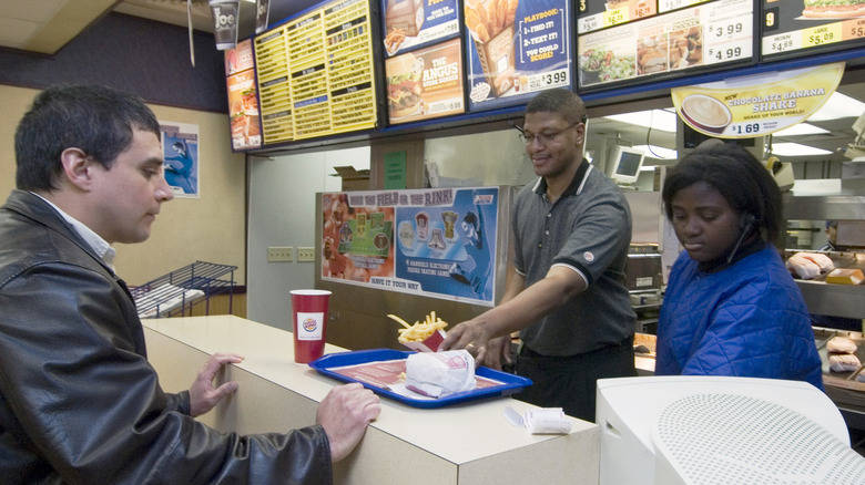 Burger King customer and employees