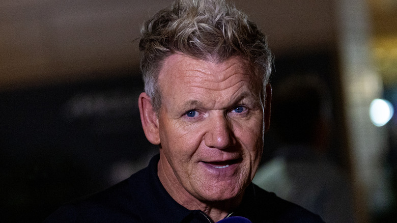 A closeup of Gordon Ramsay