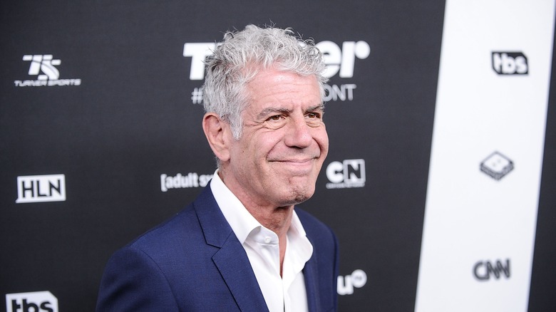 Anthony Bourdain at movie premiere