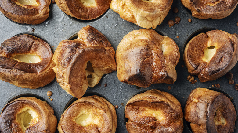 Tray of Yorkshire puddings