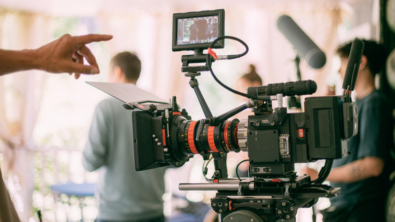 cinematography crew setting up a shot