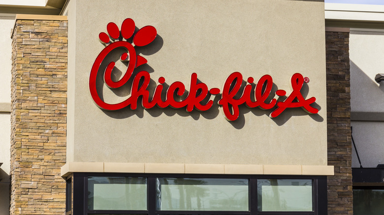 A Chick-fil-A sign