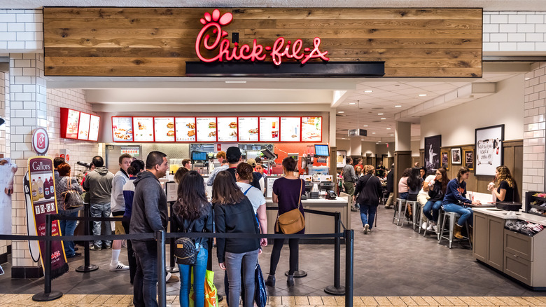 customer line at chick-fil-a
