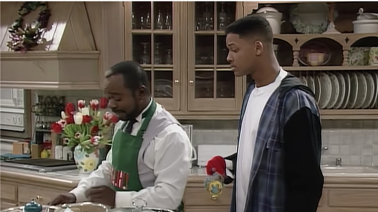 Will and Geoffrey in the kitchen