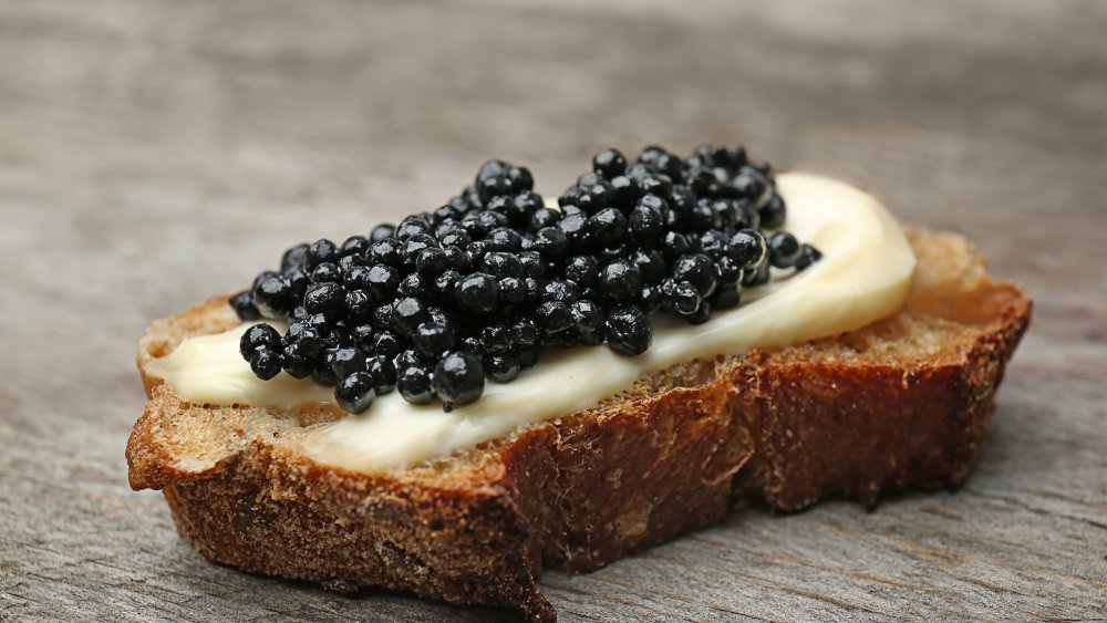 caviar on bread