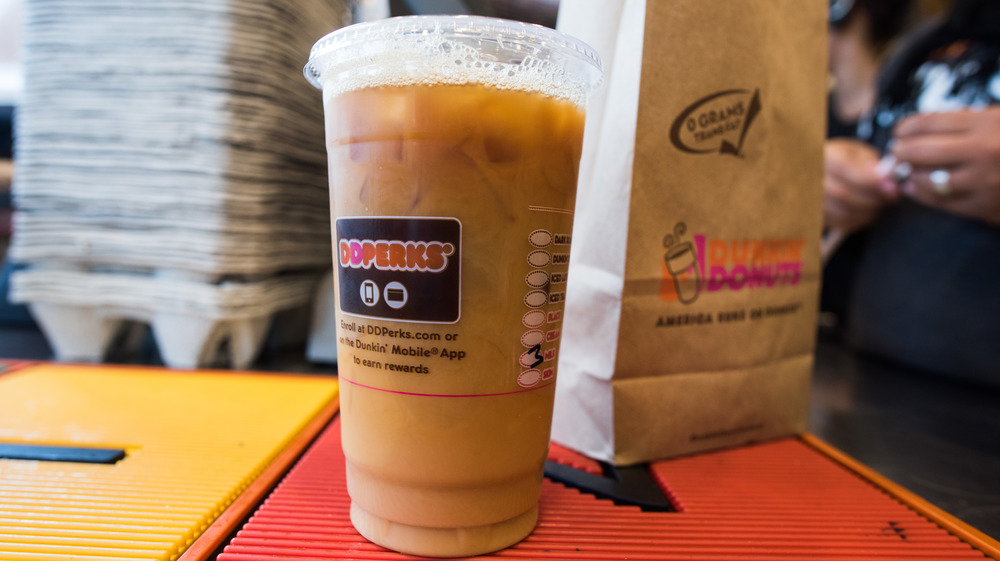 Dunkin' iced coffee