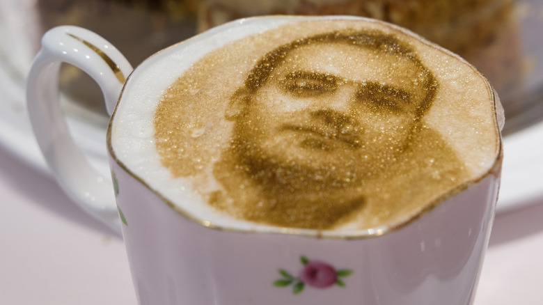 coffee printed image of man