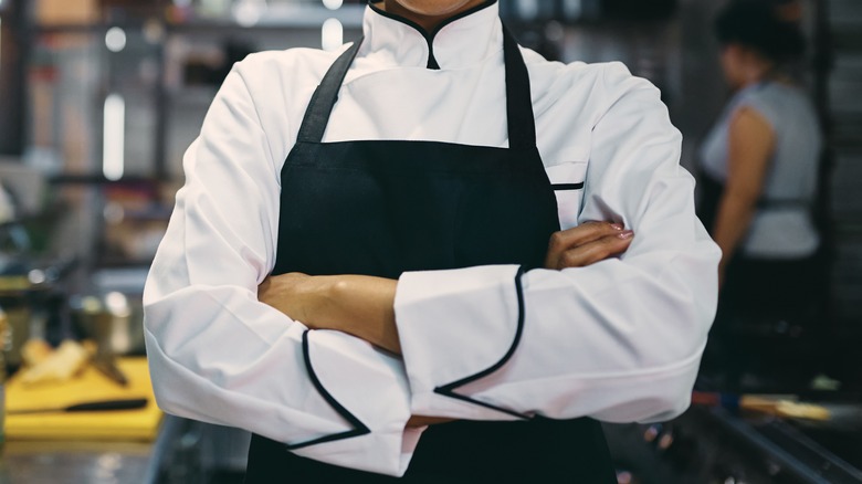 chef standing in kitchen