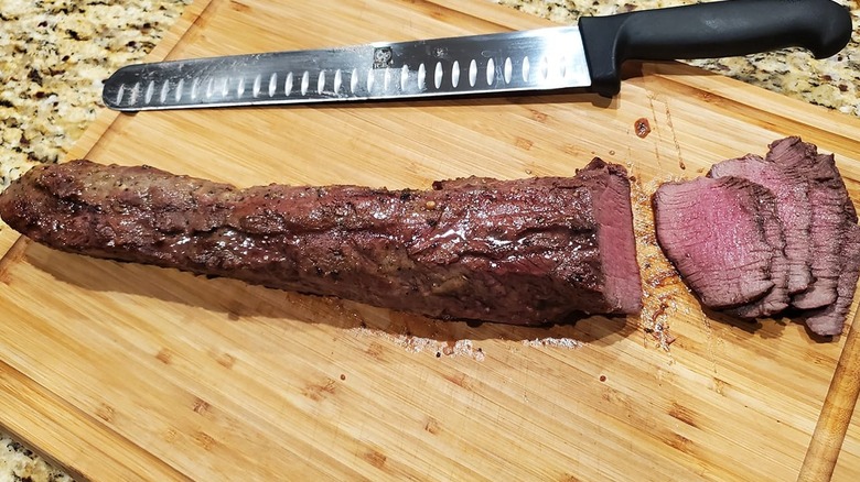 whole seared venison backstrap