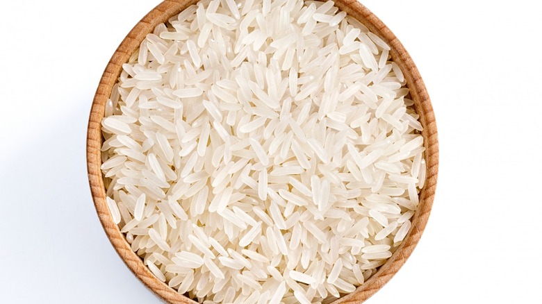 Bowl of dry rice
