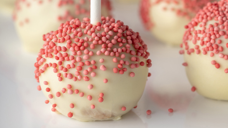 Pink cake pops
