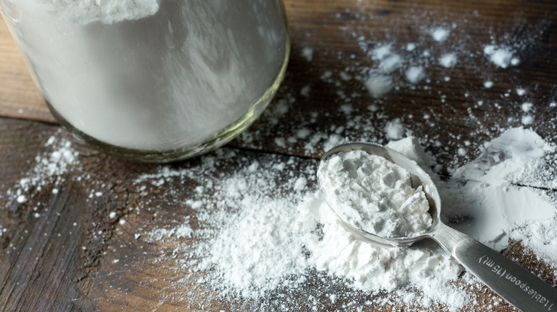 Food starch on table
