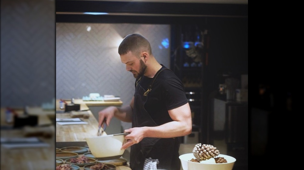 John Whaite cooking