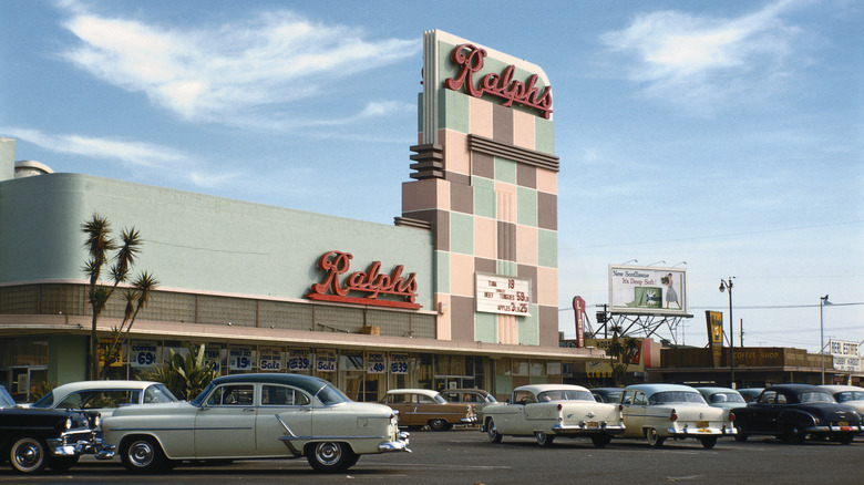 Parking lot outside Ralph's supermarket