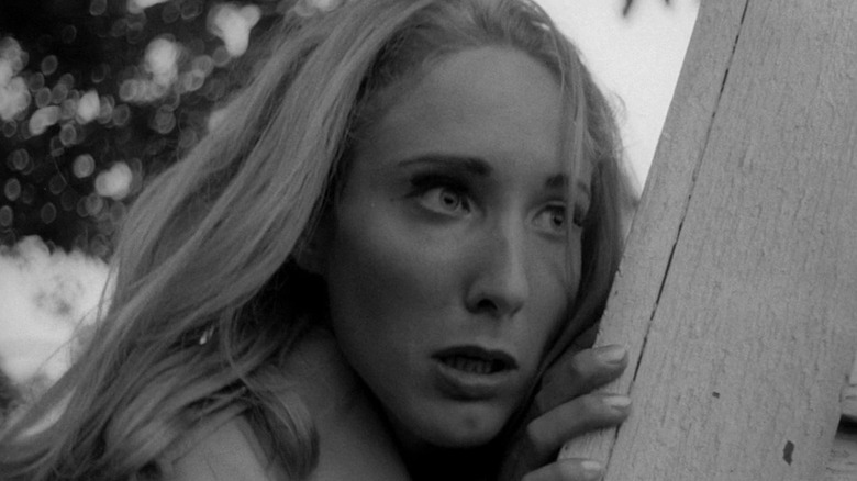 Scared woman from Night of the Living Dead
