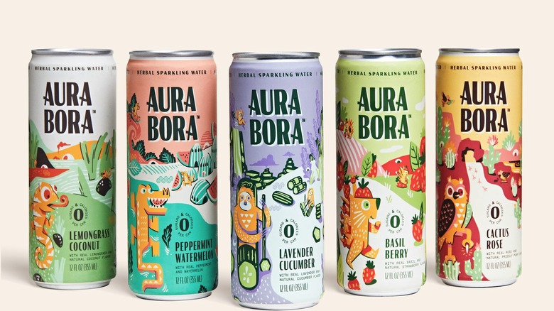 Aura Bora canned beverages