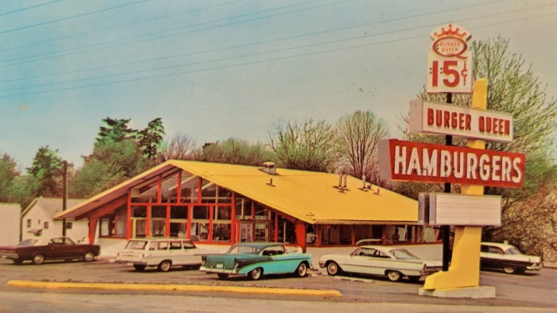 burger queen a-frame 1960s