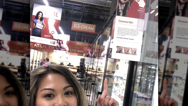 Founder of Coconut Girl Frankie Tamsuan in Whole Foods