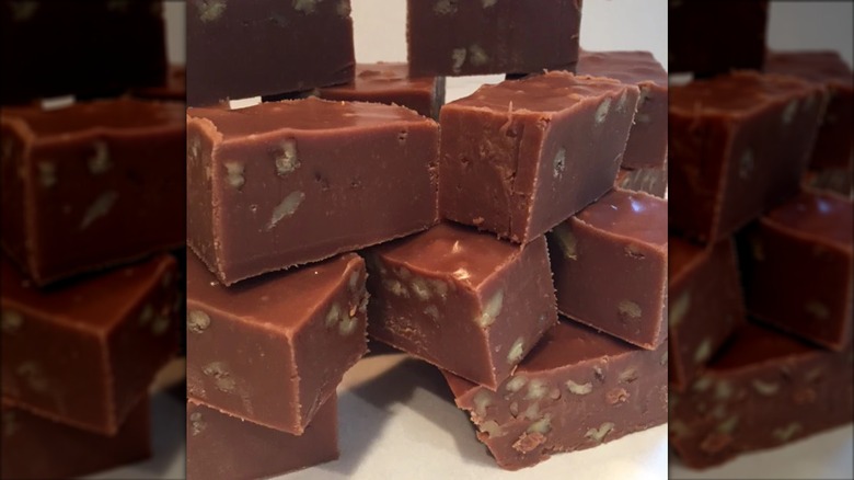 stacks of fudge