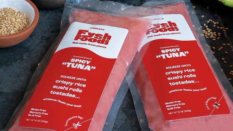 Packages of Fysh Foods tuna