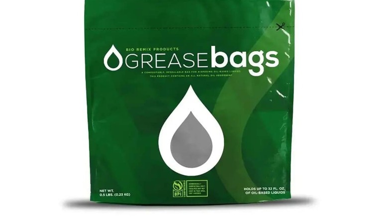 Grease Bags packaging on white background