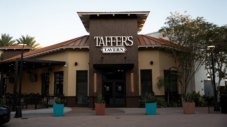 The exterior of Taffer's Tavern restaurant in Orlando, Florida