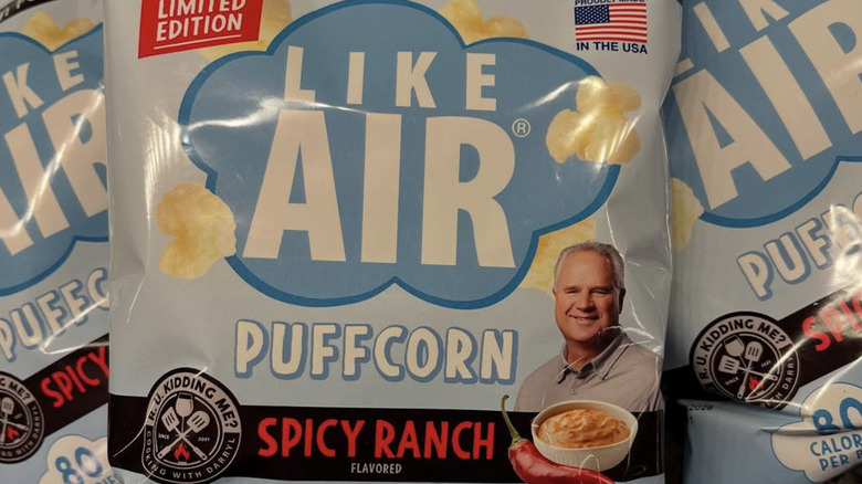 Close-up of Like Air Puffcorn, Spicy Ranch flavor