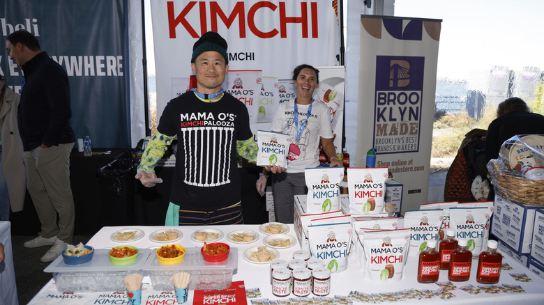 Oh at Mama O's Kimchi stand at Brooklyn Made festival