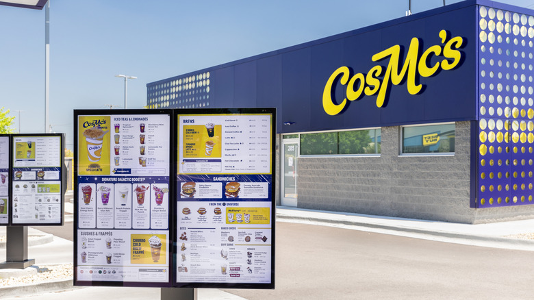 CosMc's drive-thru menu at an outlet