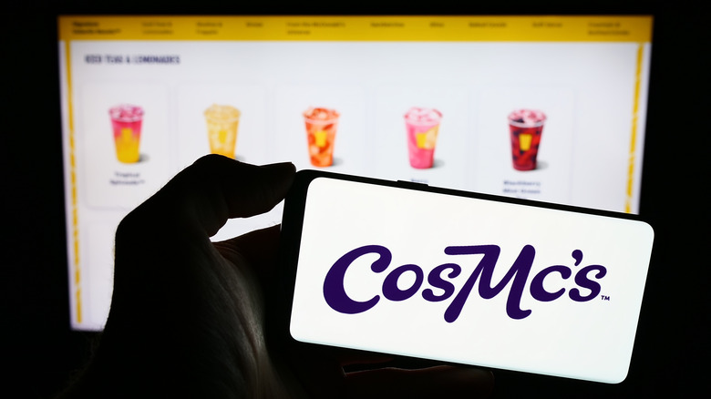 CosMc's app featuring signature drinks